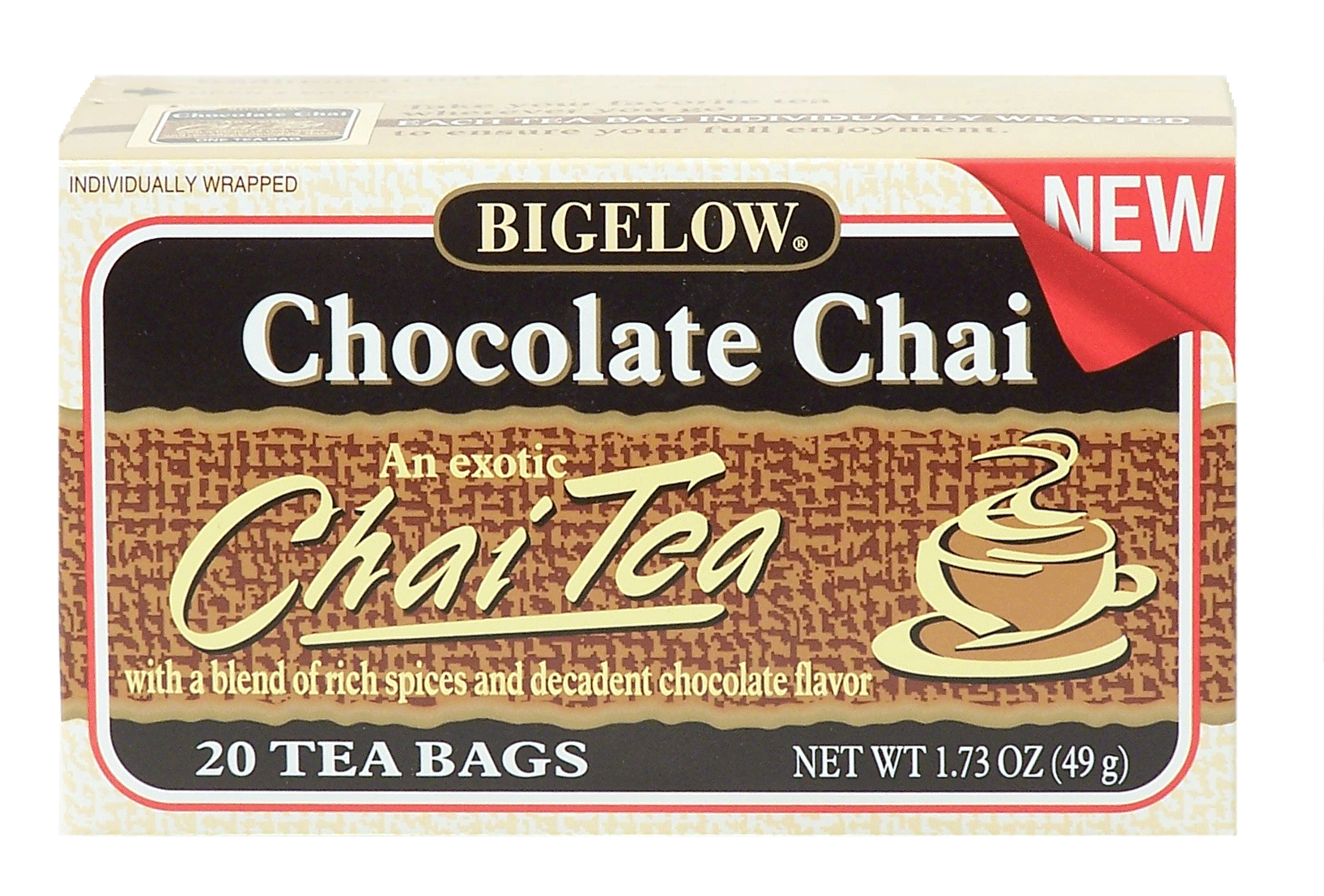 Bigelow  chocolate chai tea, 20-bags Full-Size Picture